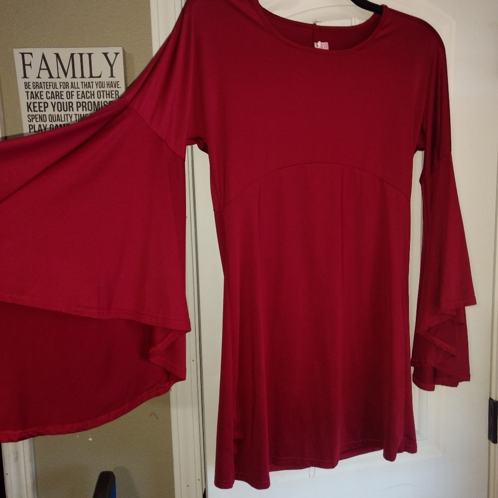 Burgundy tunic